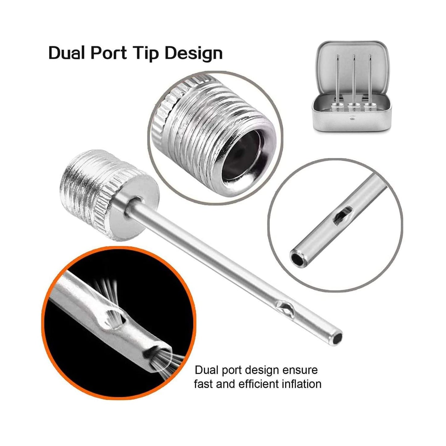 TONUNI Ball Pump Needle (Pack of 15) - Ball Pump Inflation Needles - Air Pump Needles - Basketball Pump Needle for Football, Basketball, Volleyball, and All Other Sports Balls