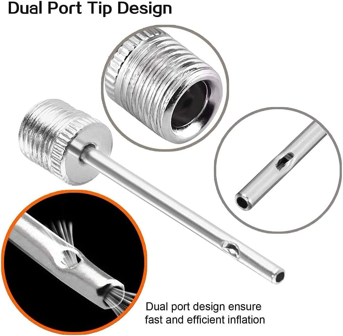 TONUNI Ball Pump Inflation Needle - Inflating Needles - Ball Pump Needles - Air Pump Needles for Football Basketball Volleyball -12PACK