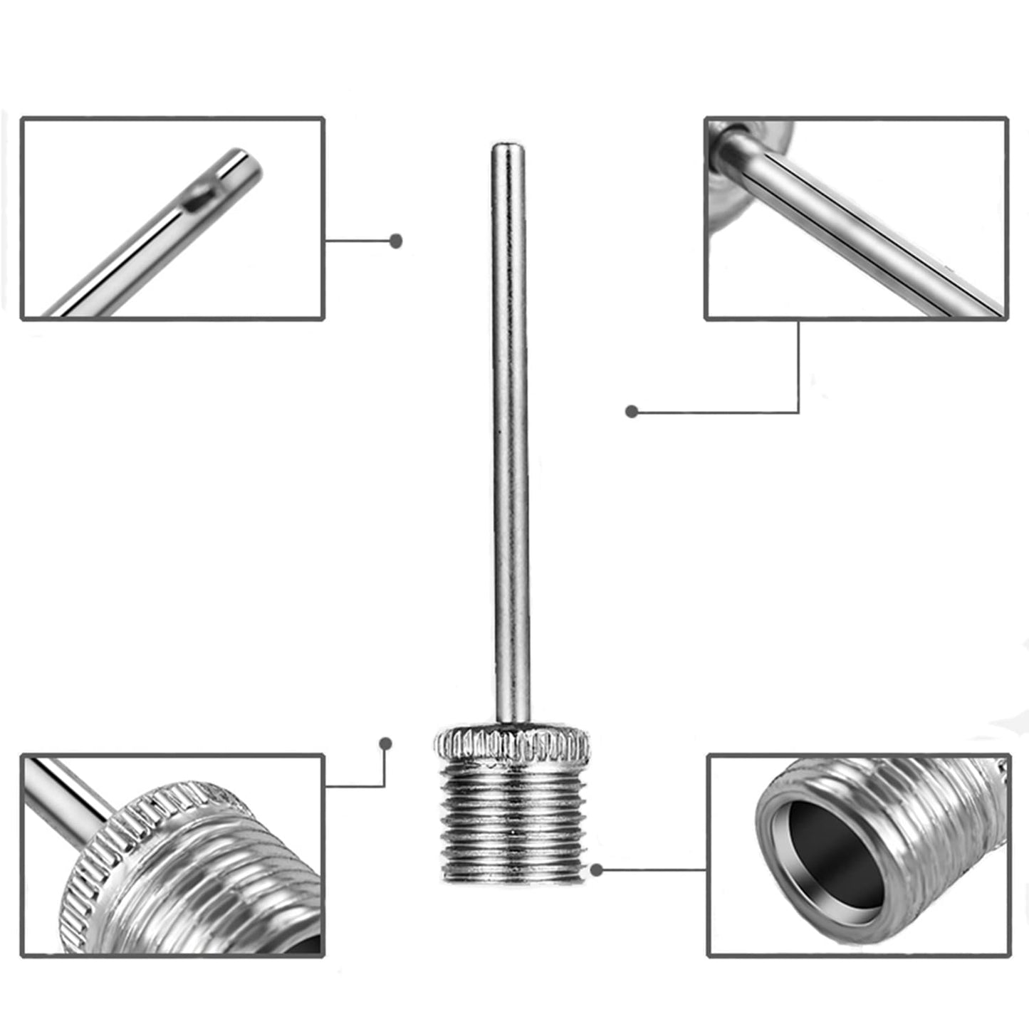TONUNI Ball Pump Needle (Pack of 15) - Ball Pump Inflation Needles - Air Pump Needles - Basketball Pump Needle for Football, Basketball, Volleyball, and All Other Sports Balls
