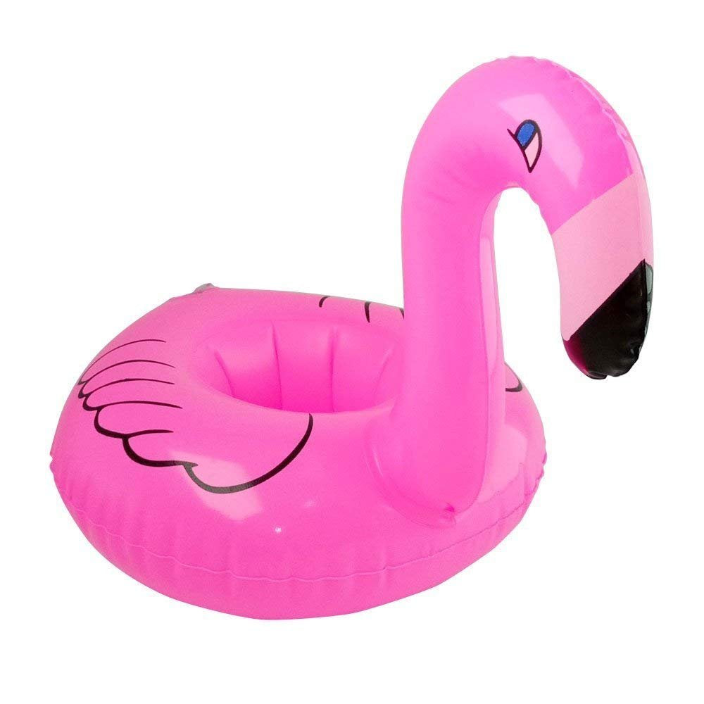 TONUNI Flamingo Inflatable Drink Holder Float Coaster 12-Pack