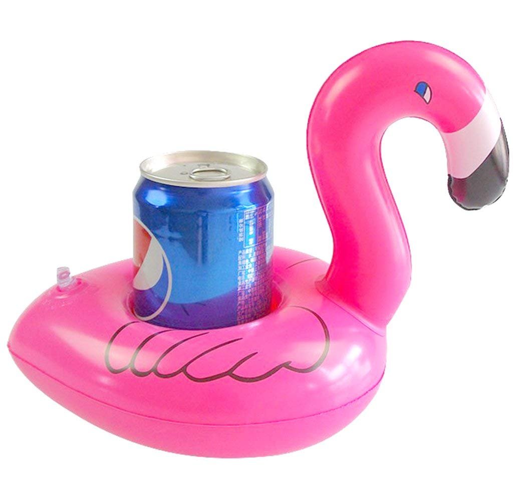 TONUNI Flamingo Inflatable Drink Holder Float Coaster 12-Pack